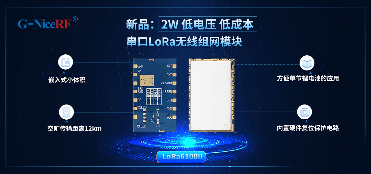 低電壓 & 低成本 2W串口LoRa無線數傳模塊